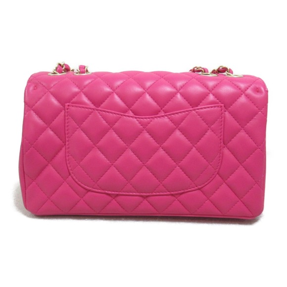 Chanel Chain Pink Matelasse Shoulder Leather Bag - Picture 1 of 10